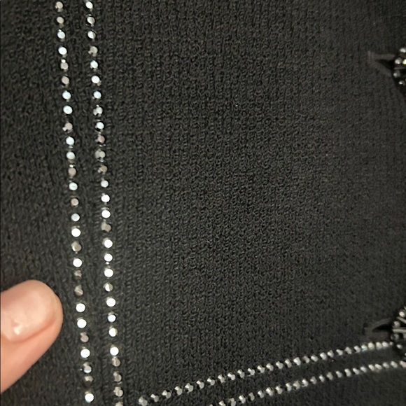 St.John Evening Santana Knit Rhinestone Jacket Pant Set Size 12 - Picture 10 of 12